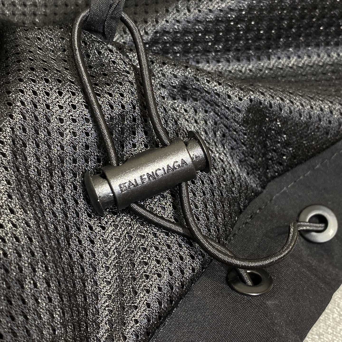 Balenciaga Loop Sports Icon Large Tracksuit Jacket In Black And Grey  - DesignerGu