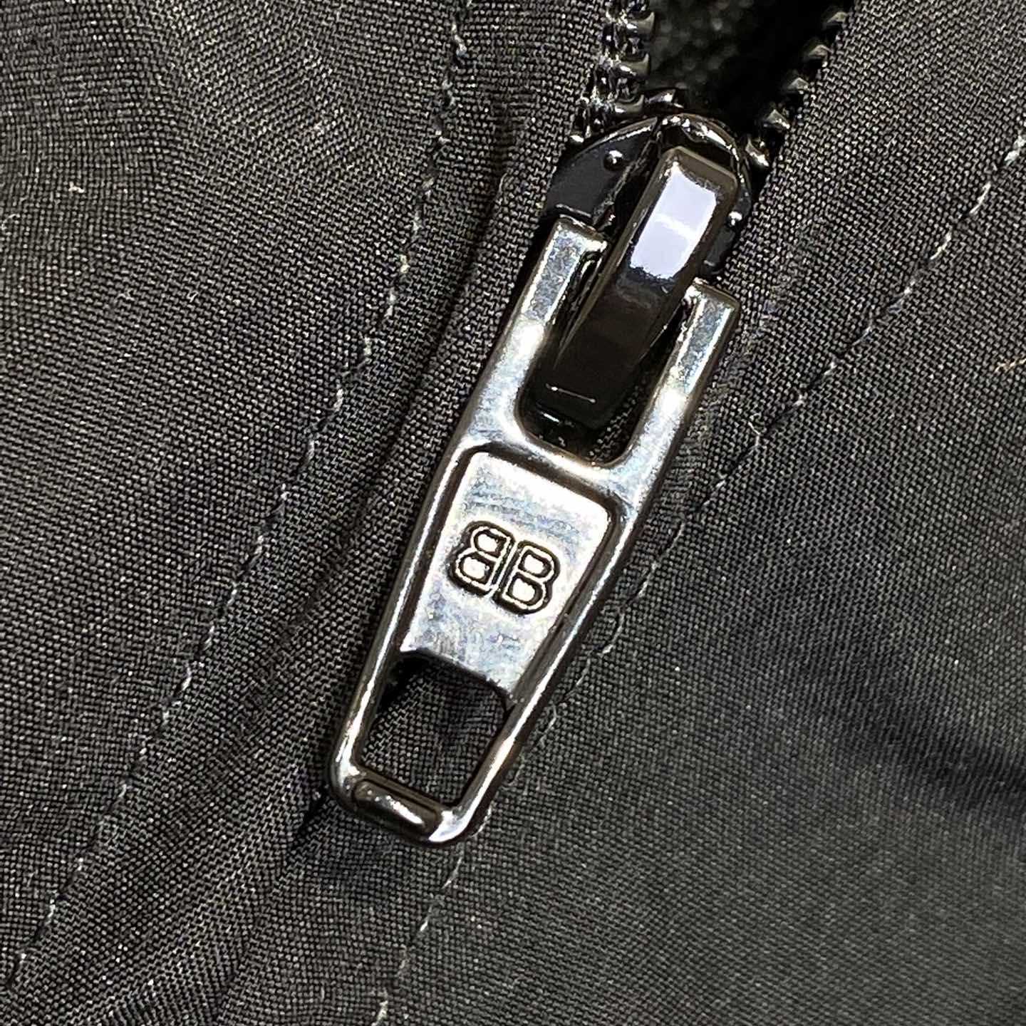 Balenciaga Loop Sports Icon Large Tracksuit Jacket In Black And Grey  - DesignerGu