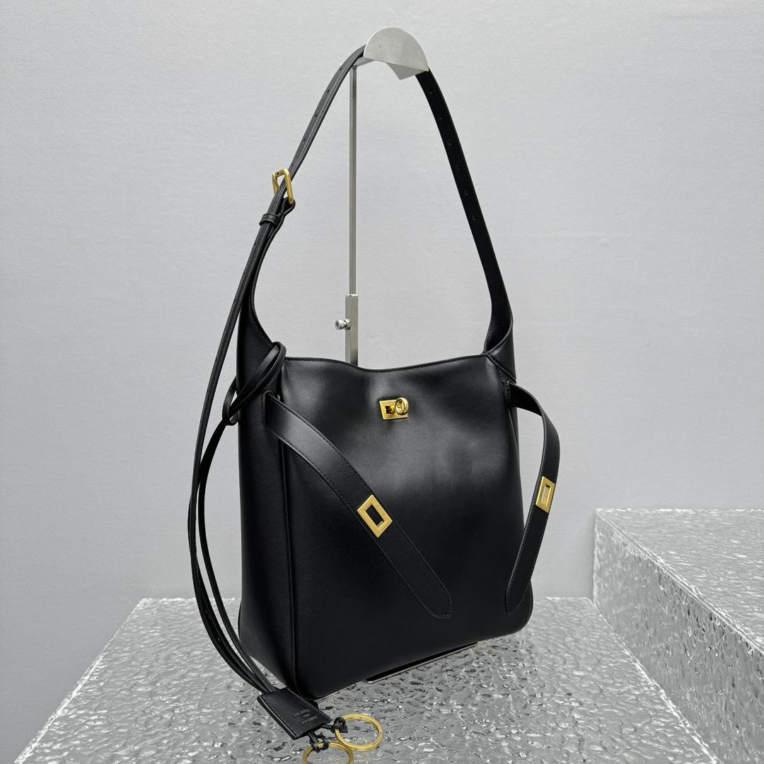 Balenciaga Bel Air Hobo Bag Small In Black - DesignerGu