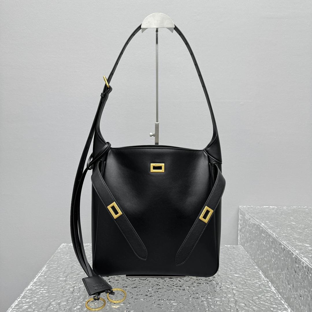Balenciaga Bel Air Hobo Bag Small In Black - DesignerGu