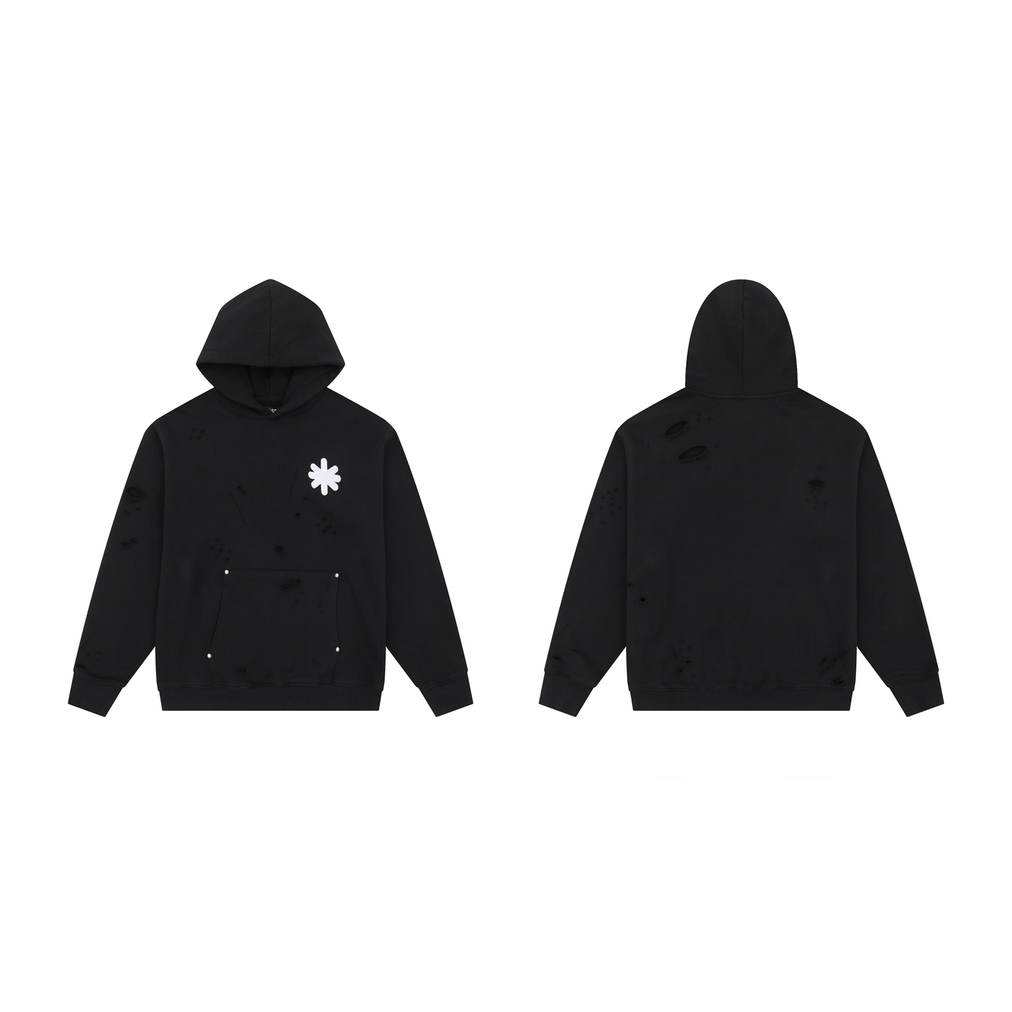 LostShdws OG Logo Hoodie Heather Black - DesignerGu