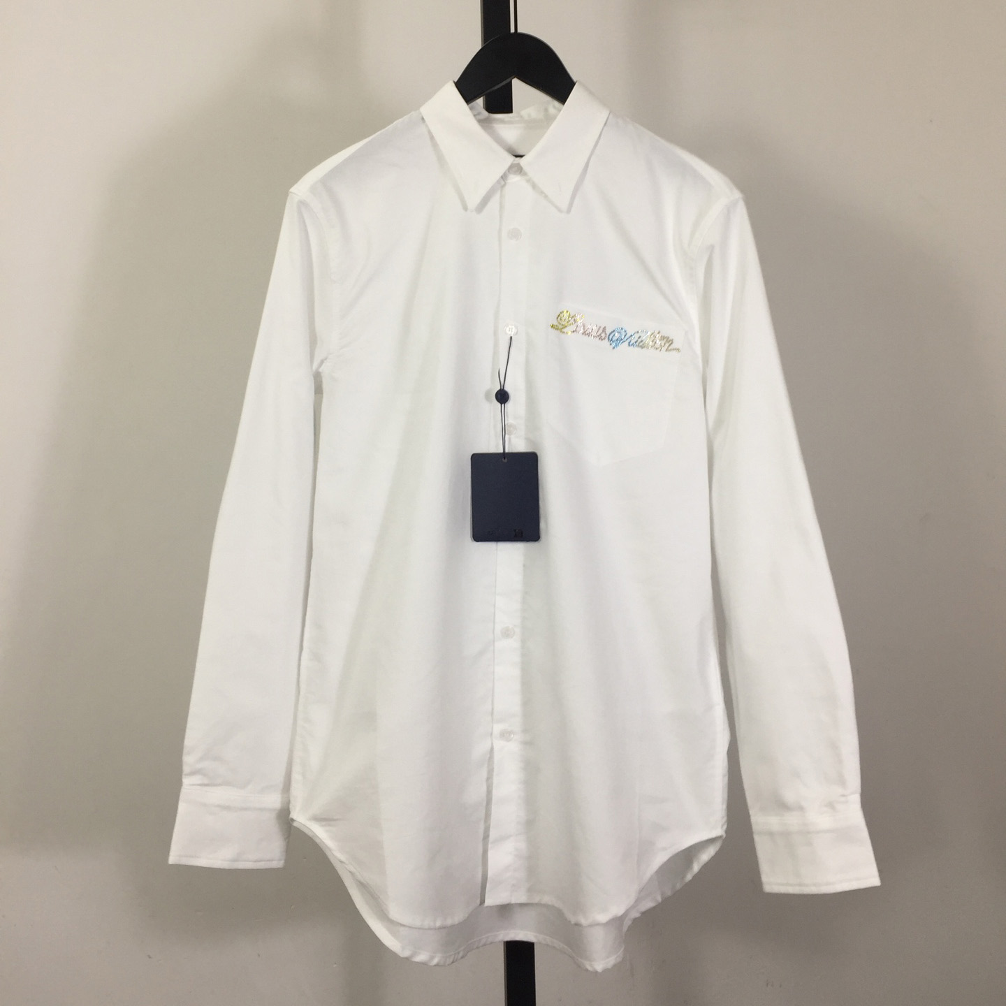 Louis Vuitton Embellished Long-Sleeved Cotton Shirt  1AGTQ5  - DesignerGu
