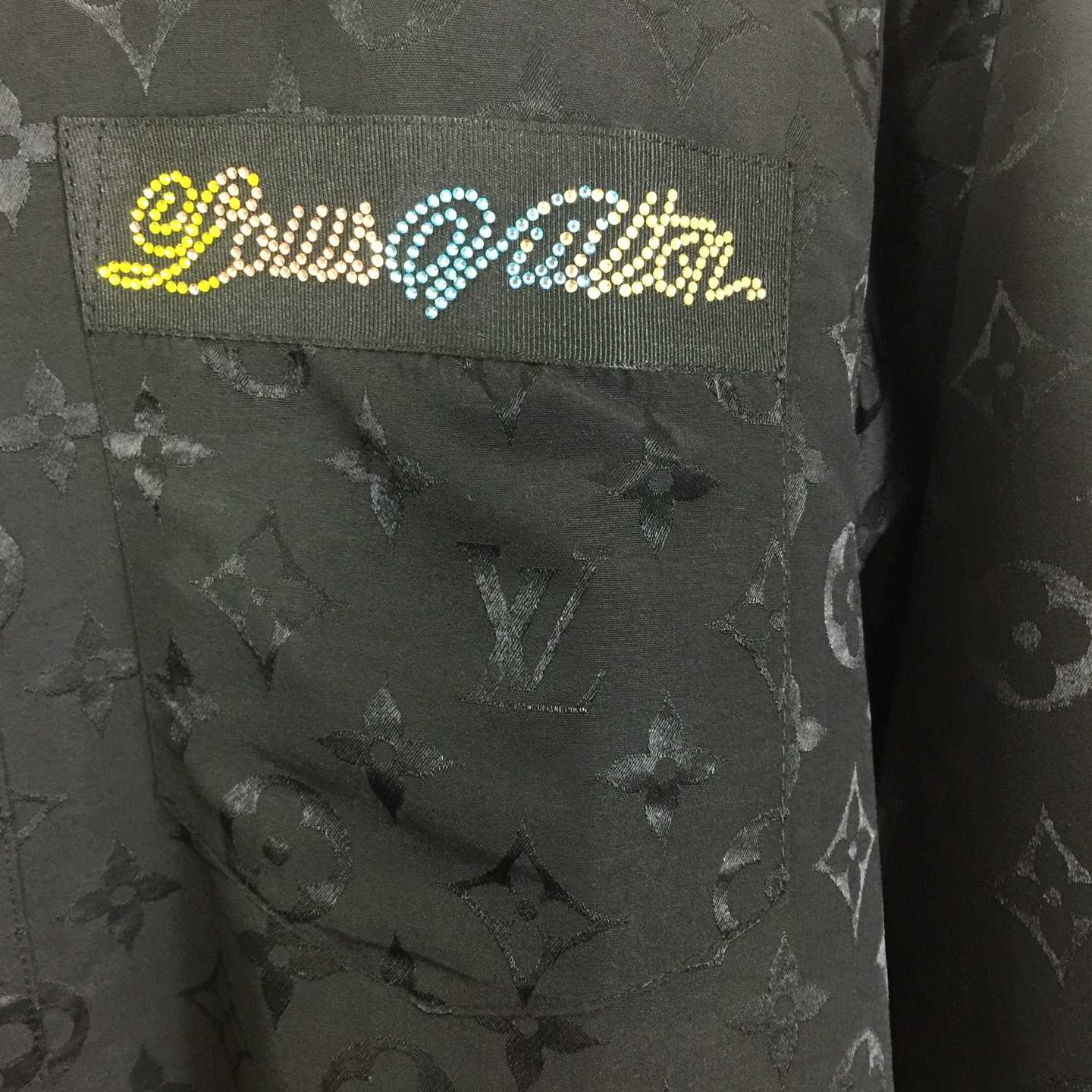 Louis Vuitton Monogram Moire Jacquard Silk Overshirt  1AGTGQ - DesignerGu
