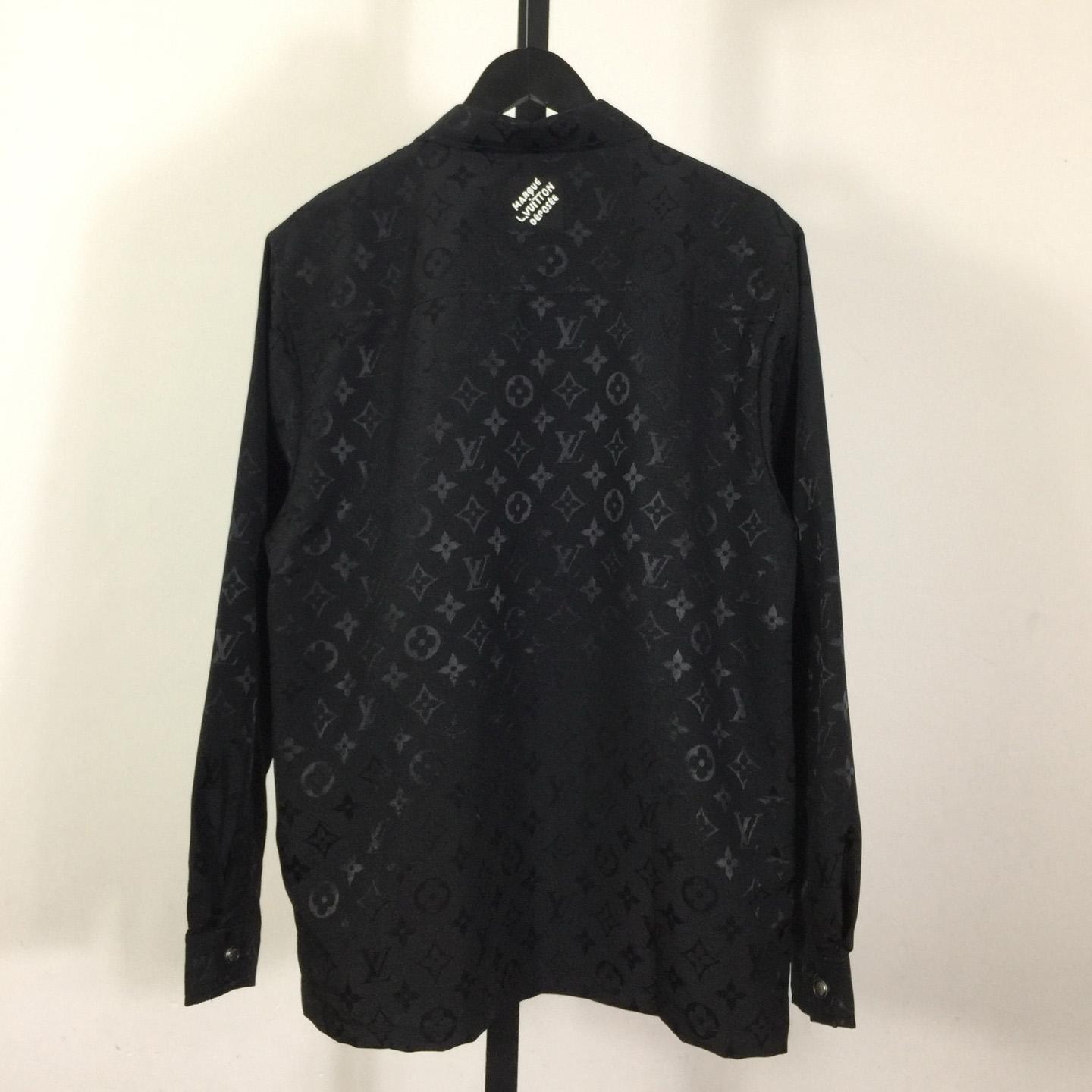 Louis Vuitton Monogram Moire Jacquard Silk Overshirt  1AGTGQ - DesignerGu