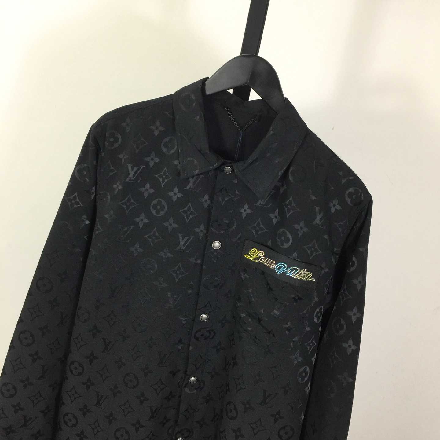 Louis Vuitton Monogram Moire Jacquard Silk Overshirt  1AGTGQ - DesignerGu