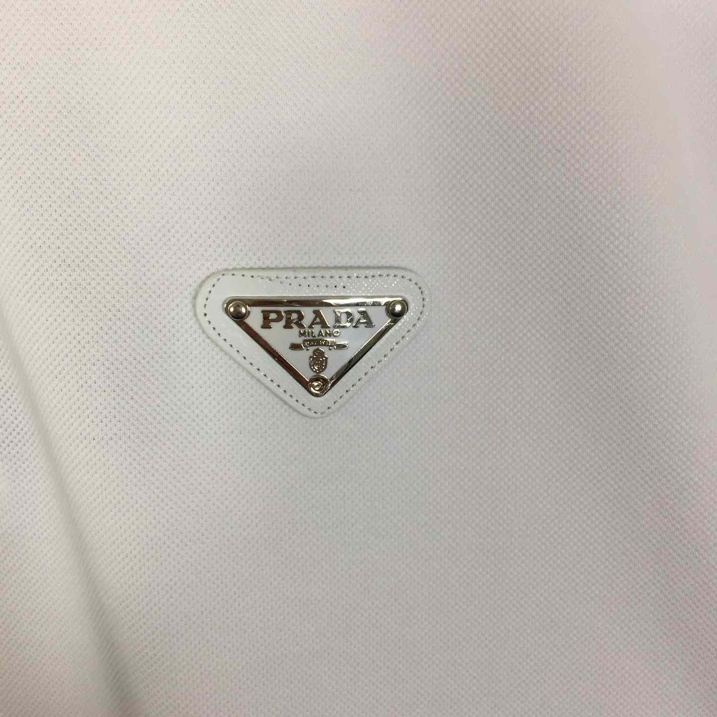 Prada Short-sleeved Piqué Polo Shirt - DesignerGu