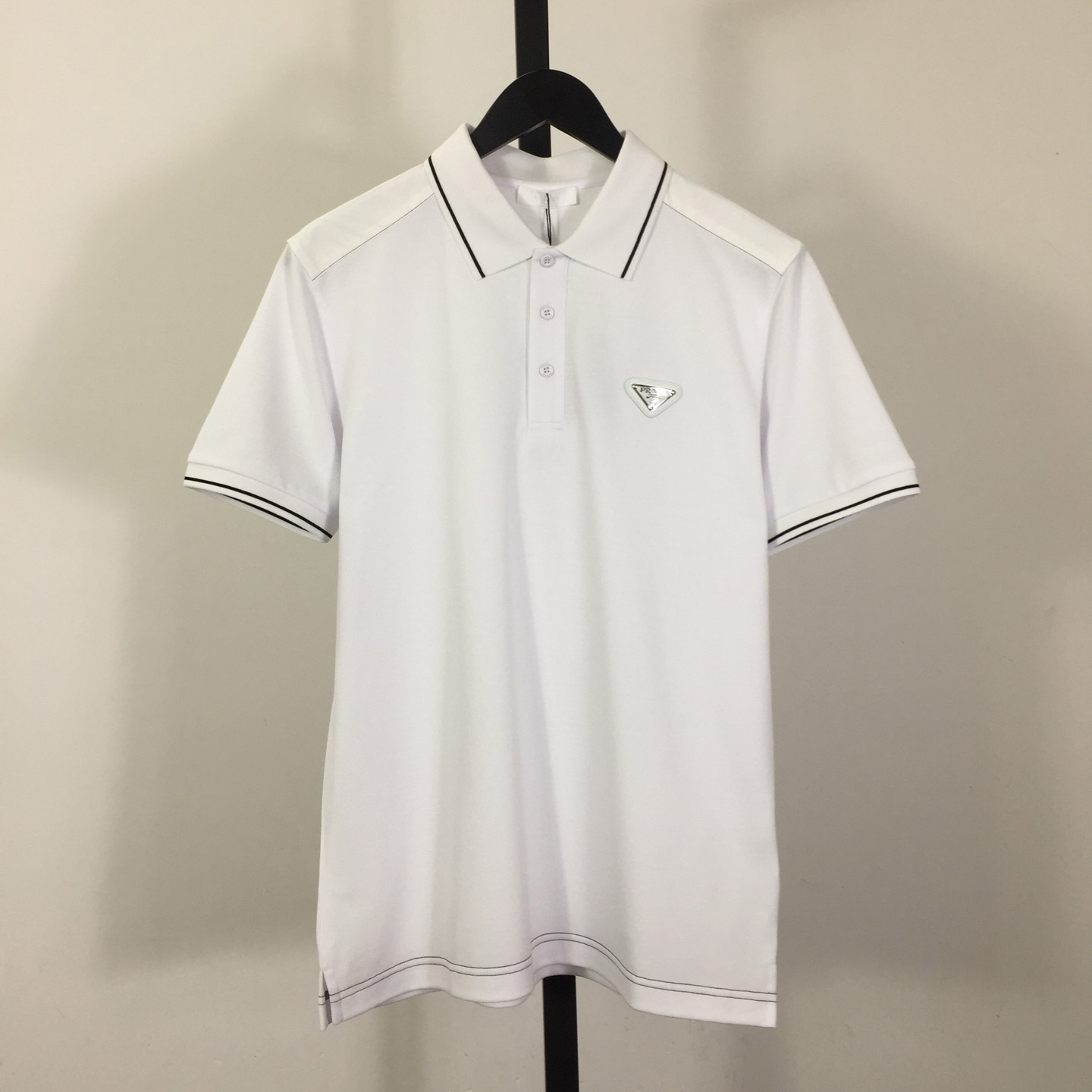 Prada Short-sleeved Piqué Polo Shirt - DesignerGu
