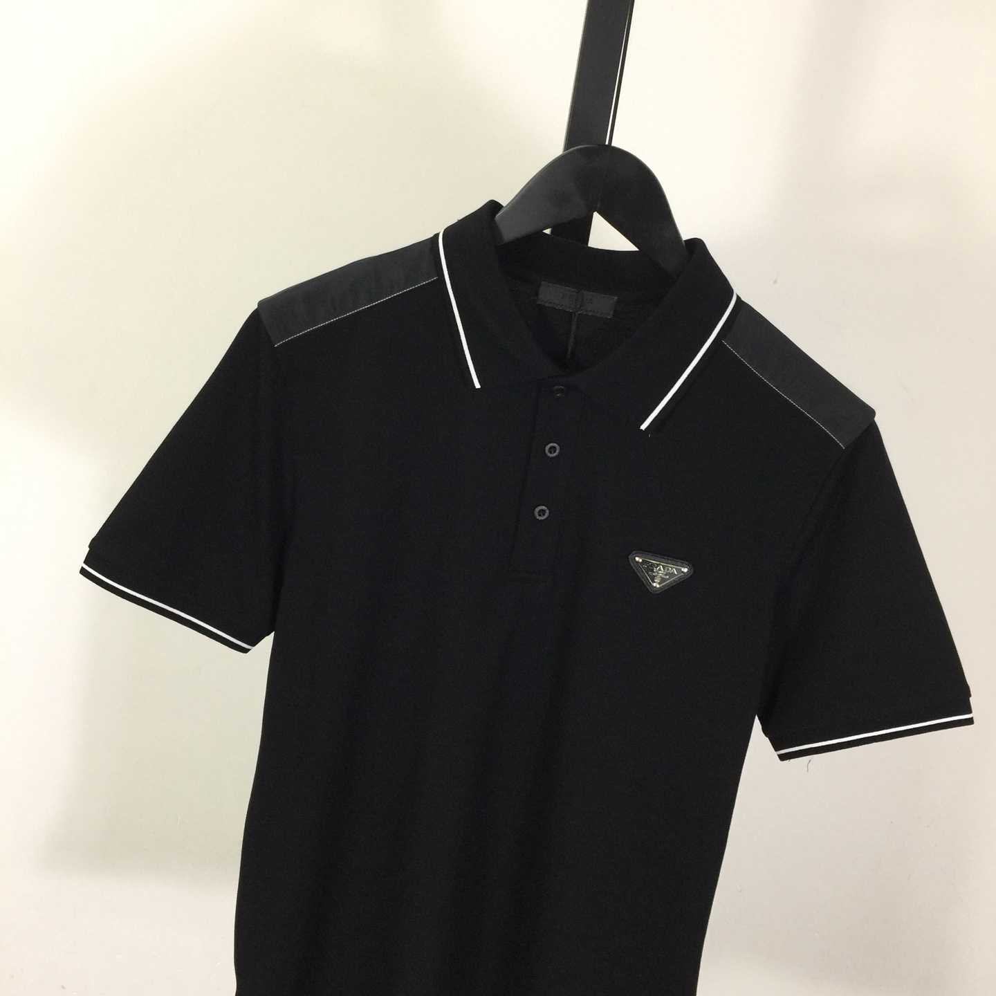 Prada Short-sleeved Piqué Polo Shirt - DesignerGu
