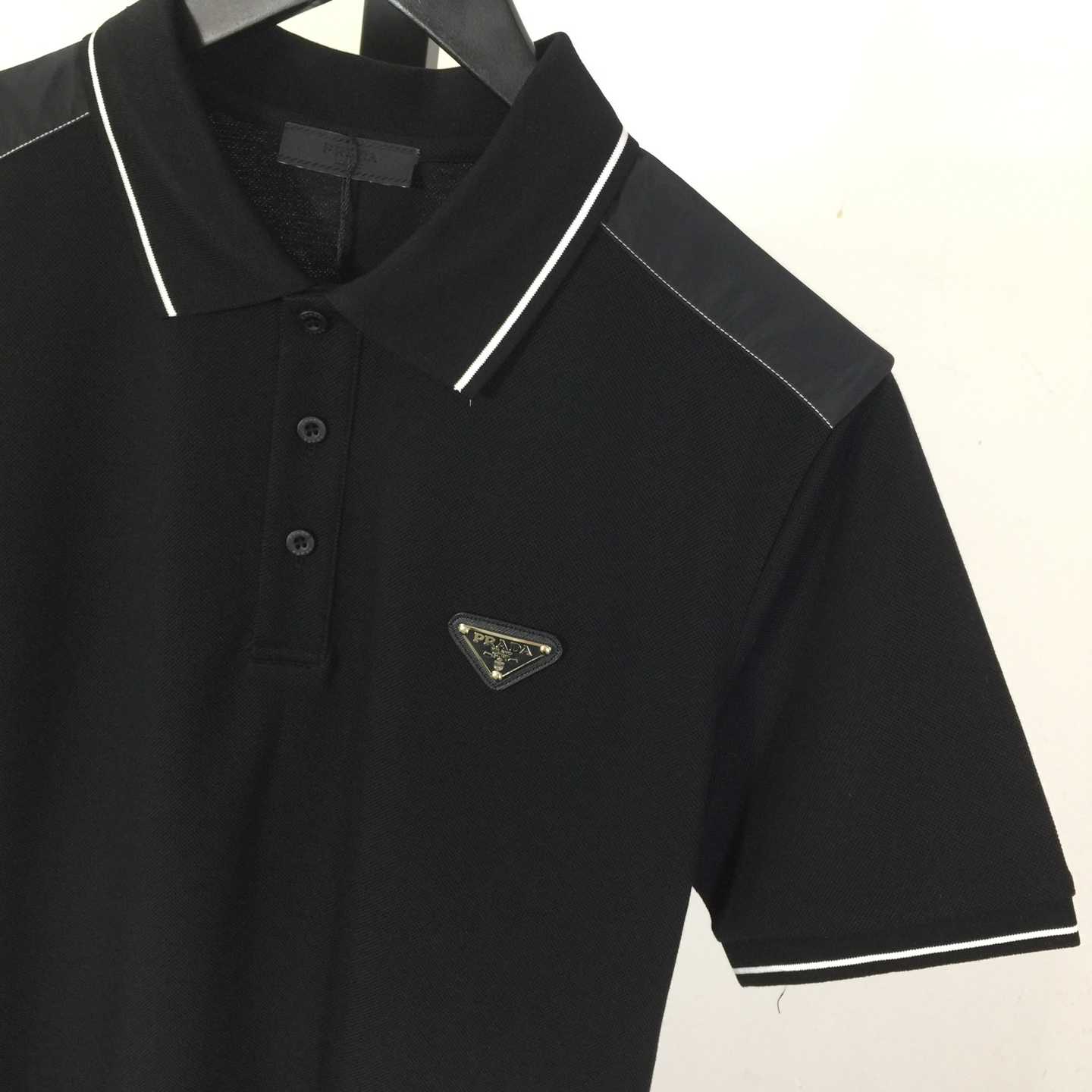 Prada Short-sleeved Piqué Polo Shirt - DesignerGu