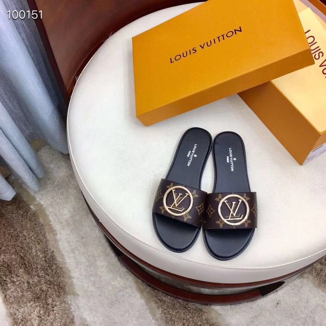 Louis Vuitton Monogram Lock It Flat Mule  - 