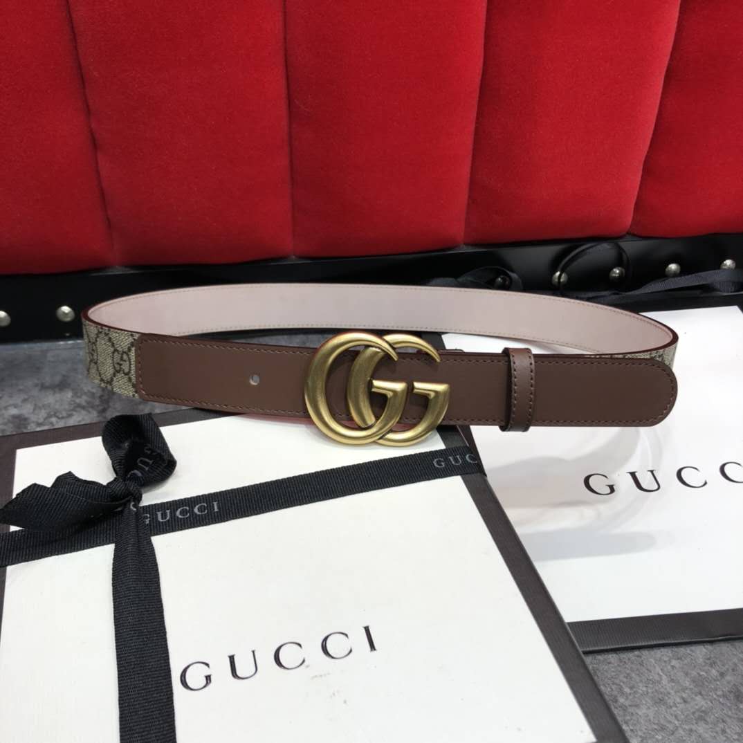 Gucci GG Belt With Double G Buckle - 