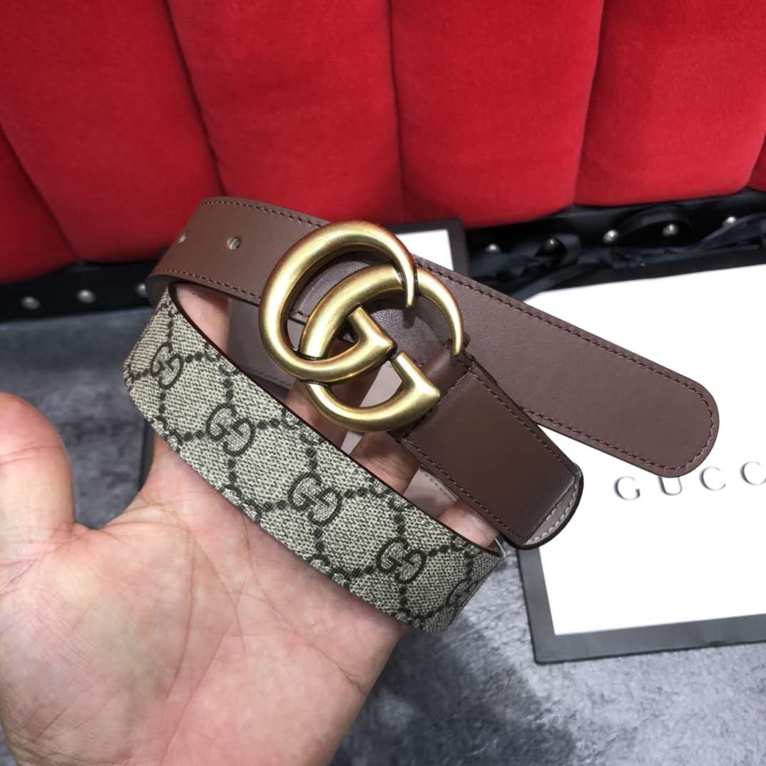 Gucci GG Belt With Double G Buckle - 