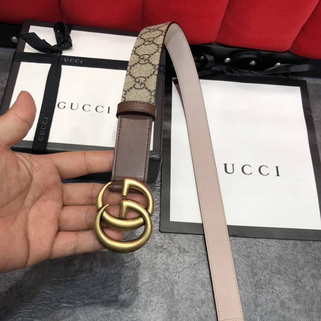 Gucci GG Belt With Double G Buckle - 