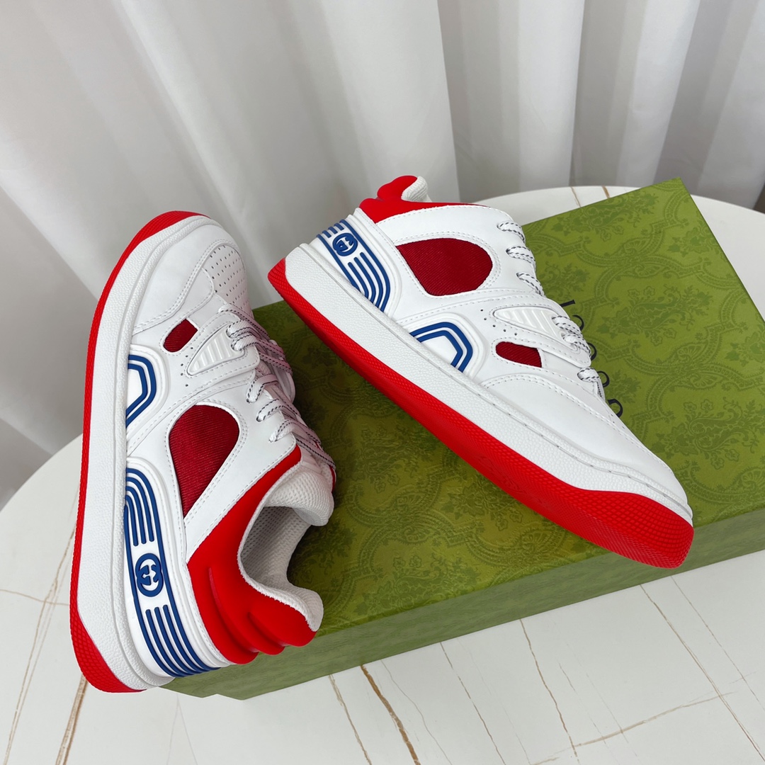Gucci  Basket Sneaker With Lnterlocking G  - DesignerGu