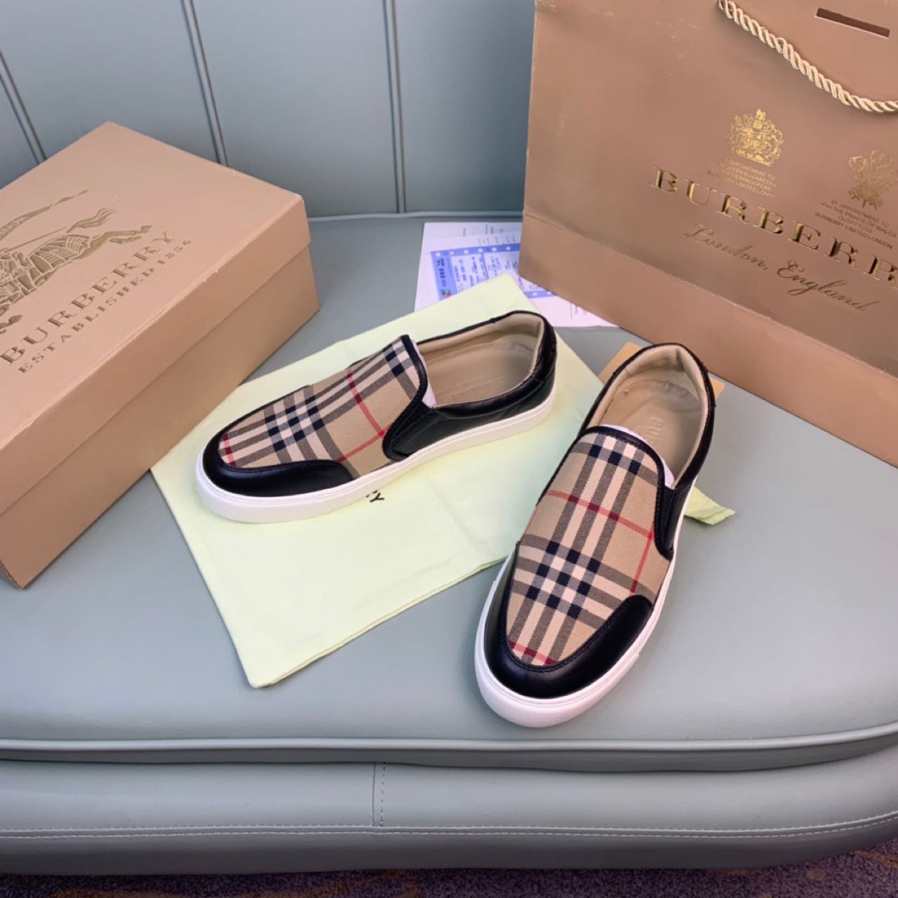 Burberry Vintage Check Loafers   - DesignerGu