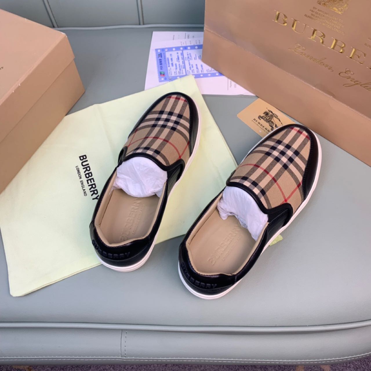 Burberry Vintage Check Loafers   - DesignerGu