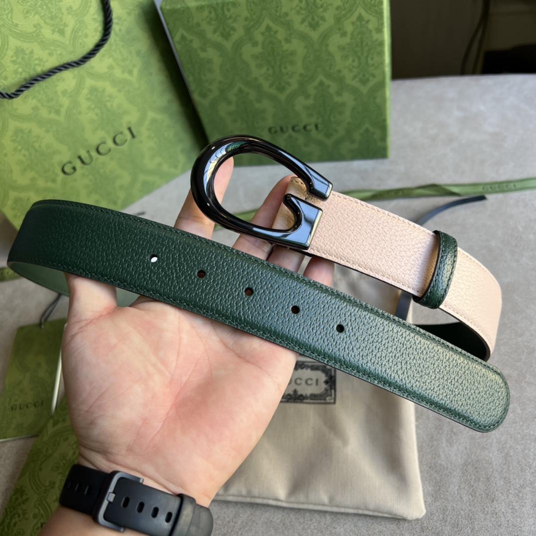 Gucci Two-Tone Belt With G Buckle - 