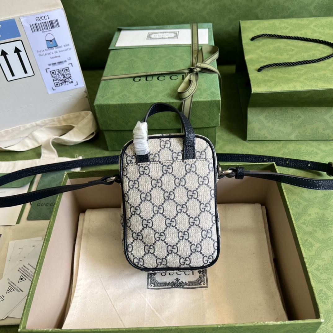 Gucci Ophidia GG Mini Bag(12-16-7cm)   - 