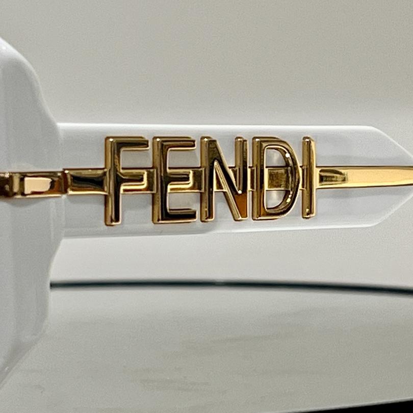 Fendi Fendigraphy Transparent Gray Acetate Sunglasses - DesignerGu