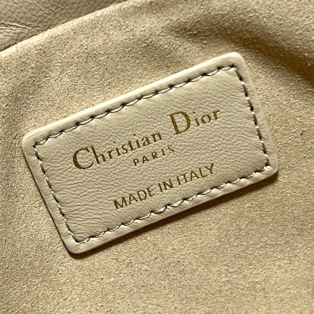 Dior Lady Dior Top Handle Drawstring Mini Bag - 