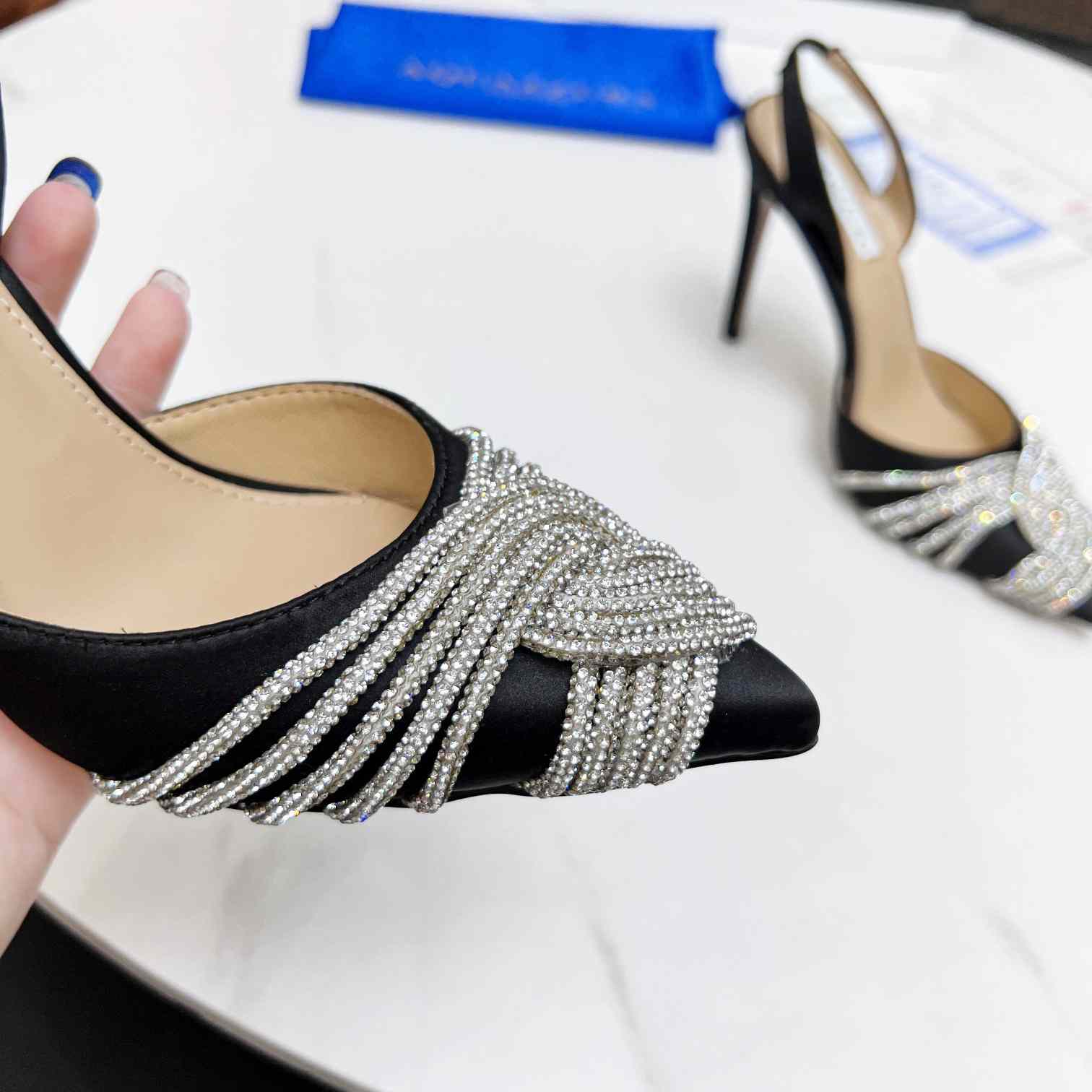Aquazzura Gatsby Sling Satin - DesignerGu