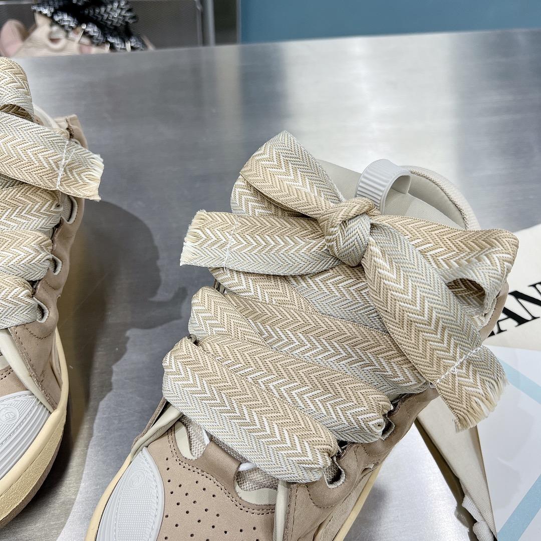 Lanvin Leather Curb Sneakers - 
