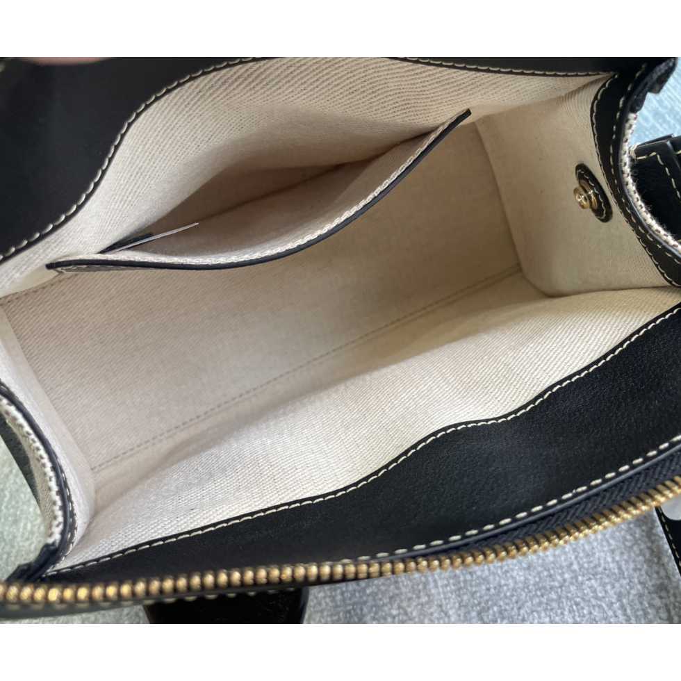 Chloe Edith Beige Black Mini In Shoulder Bags(26.5-16-11cm) - 