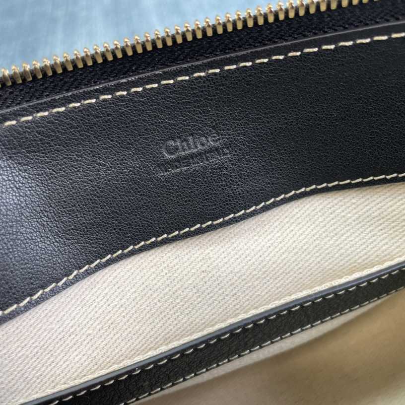 Chloe Edith Beige Black Mini In Shoulder Bags(26.5-16-11cm) - 