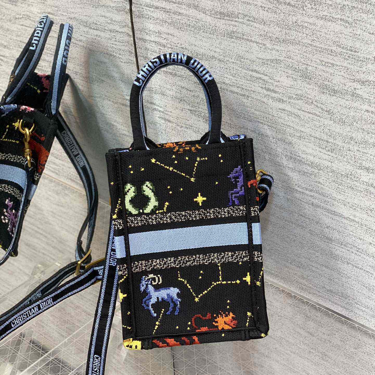 Dior Mini Dior Book Tote Phone Bag - 