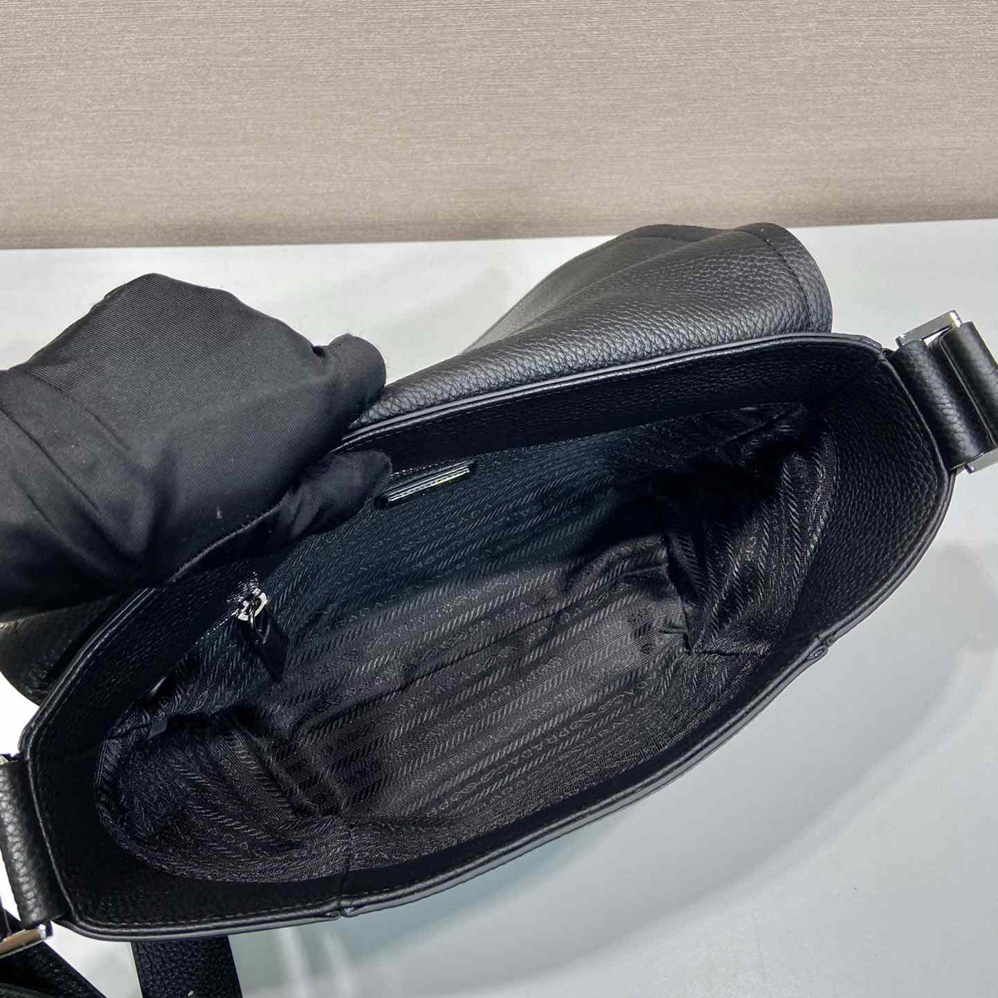 Prada Leather Bag With Shoulder Strap - 