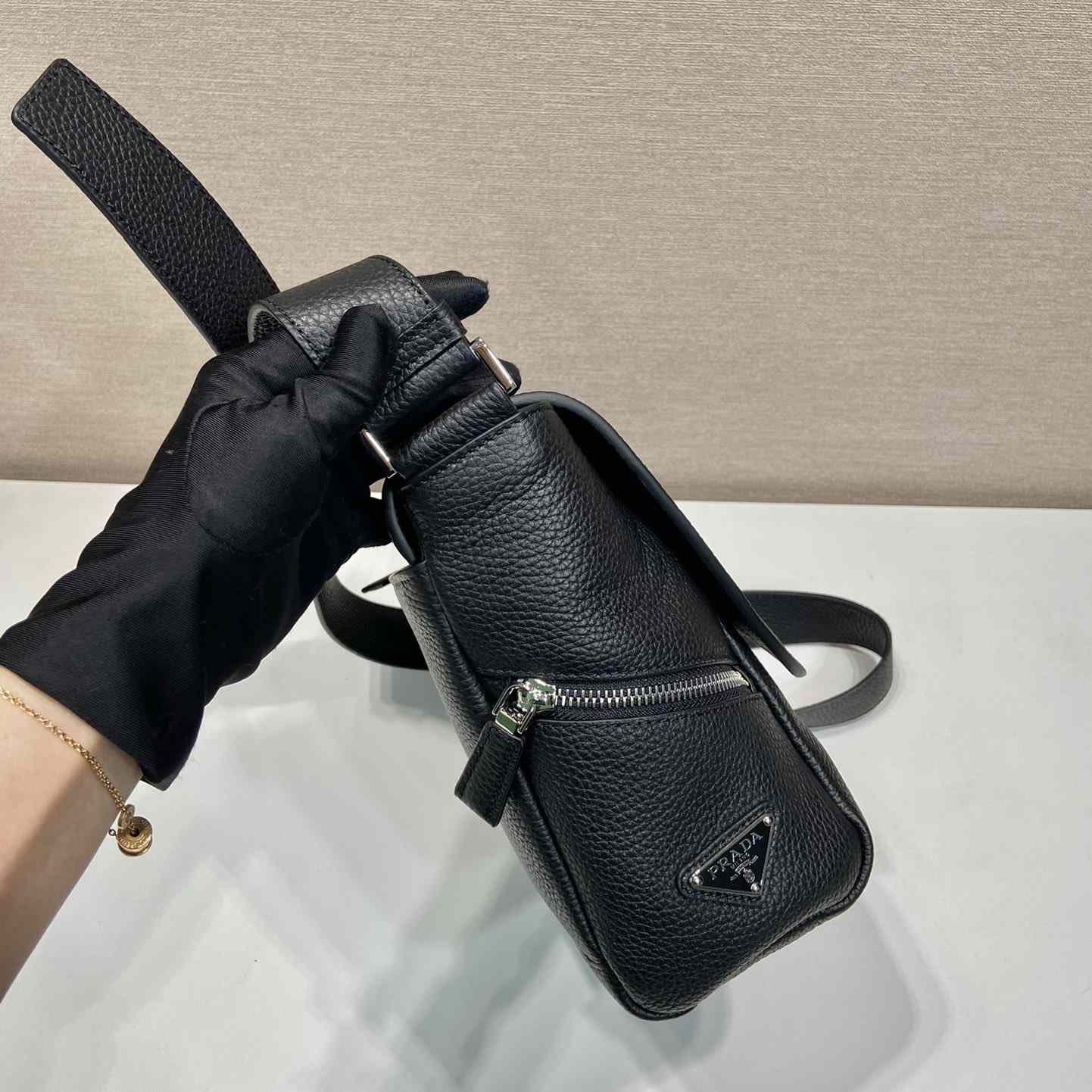 Prada Leather Bag With Shoulder Strap - 