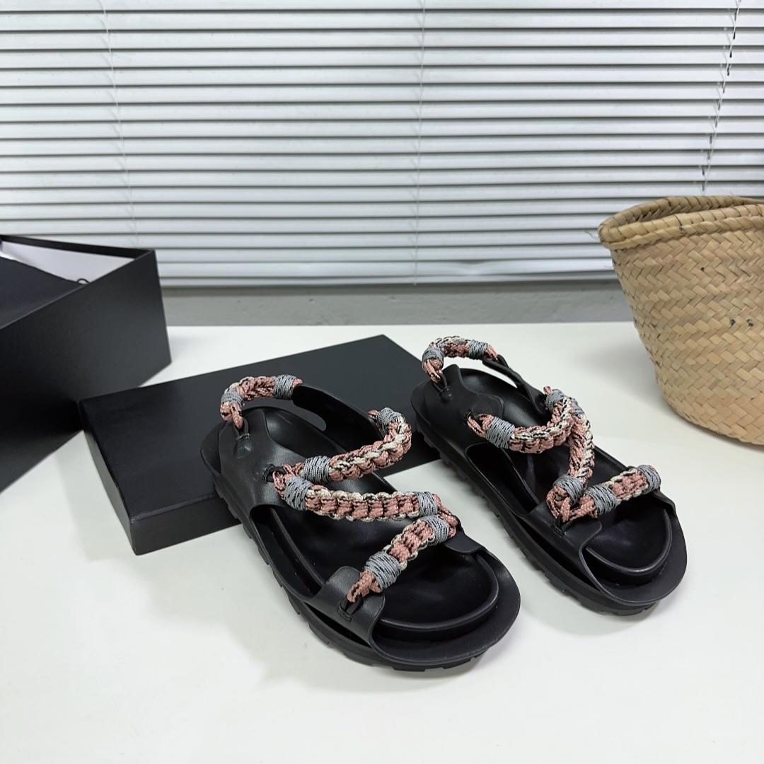 JIl Sander Leather Sandals - DesignerGu