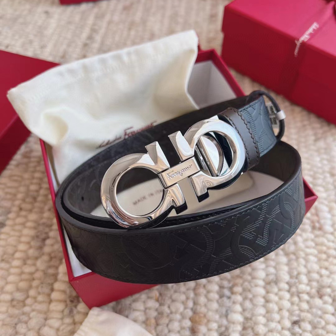 Ferragamo Reversible Leather Belt - DesignerGu