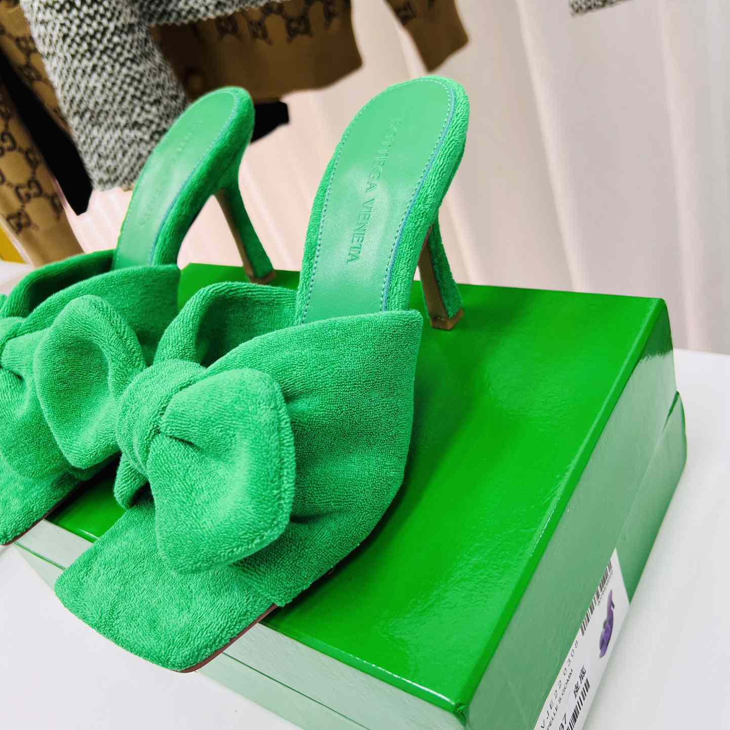Bottega Veneta Green Heeled Sandals - 
