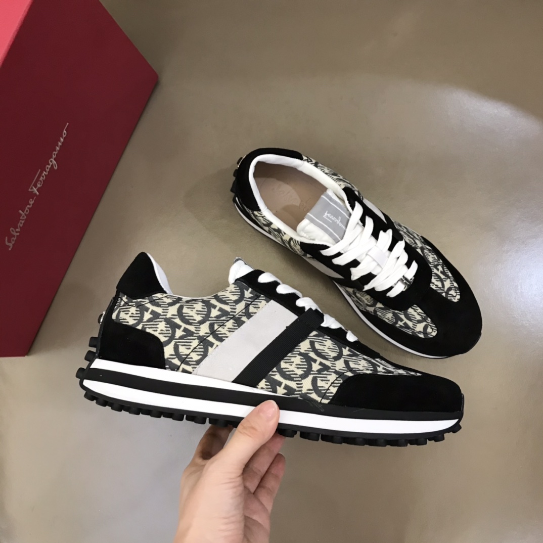 Ferragamo Fabric low-top Sneakers - DesignerGu