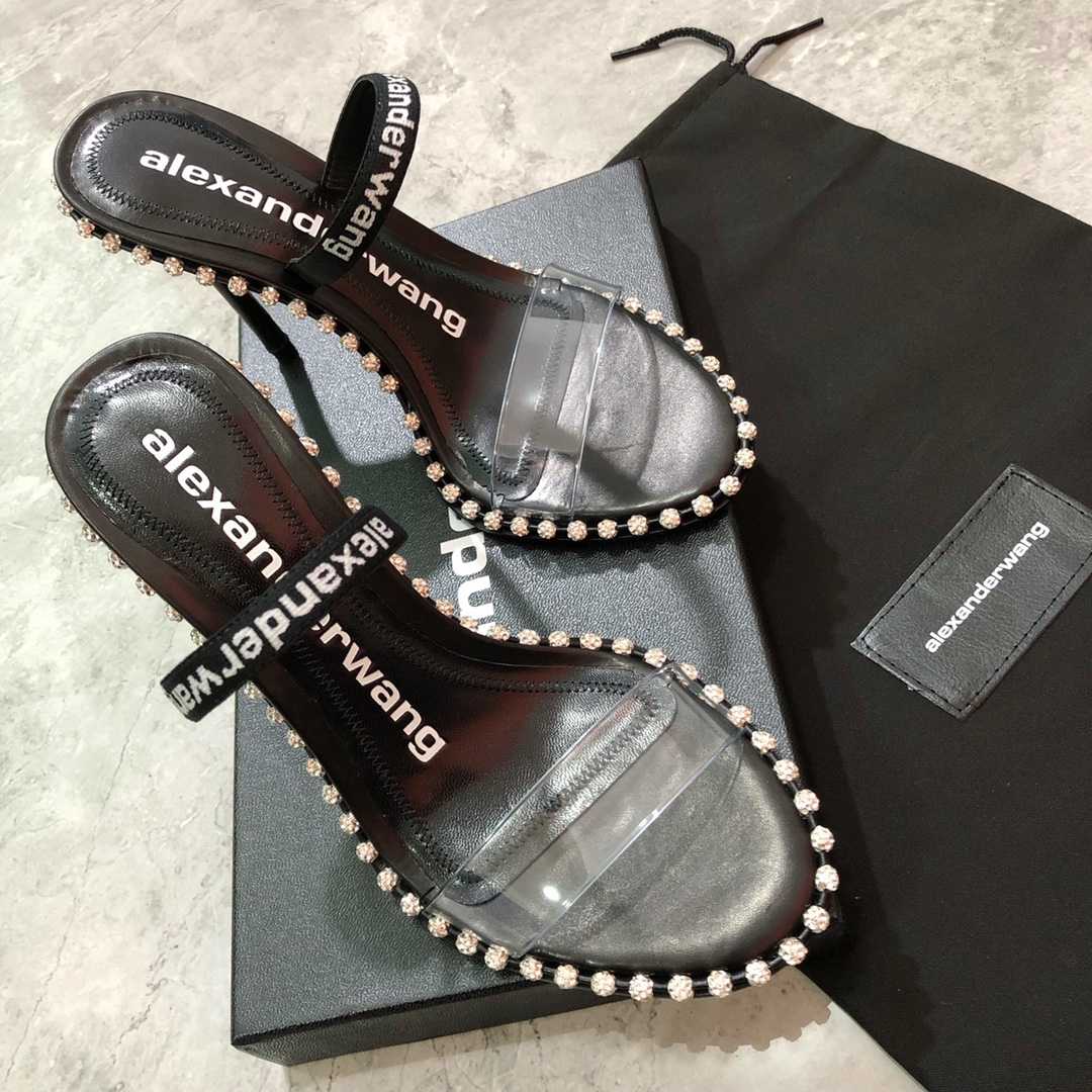 Alexander Wang Nova Pvc Strap Sandal   - DesignerGu