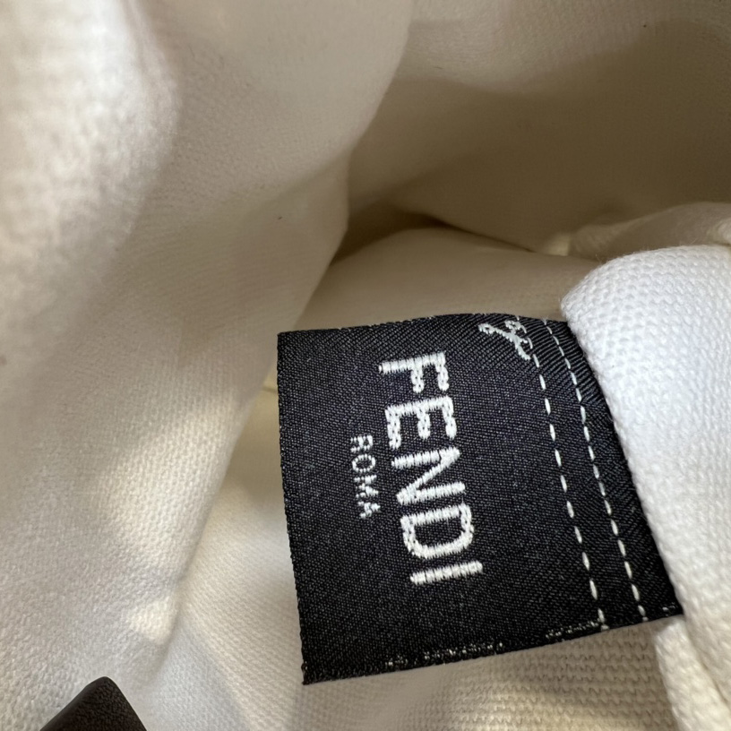 Fendi Mon Tresor White Canvas FF Mini Bag - DesignerGu