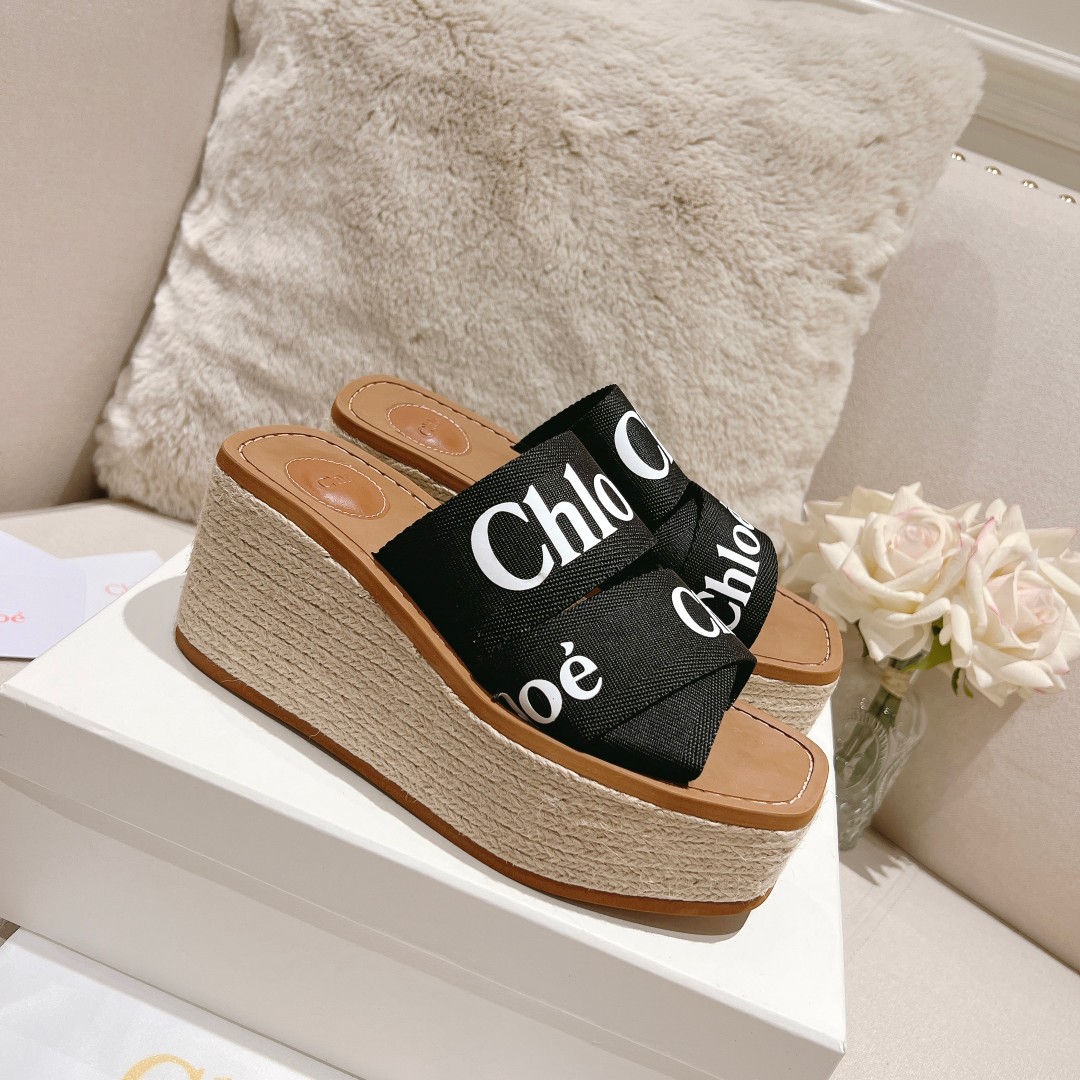 Chloe Woody Wedge Espadrille - DesignerGu