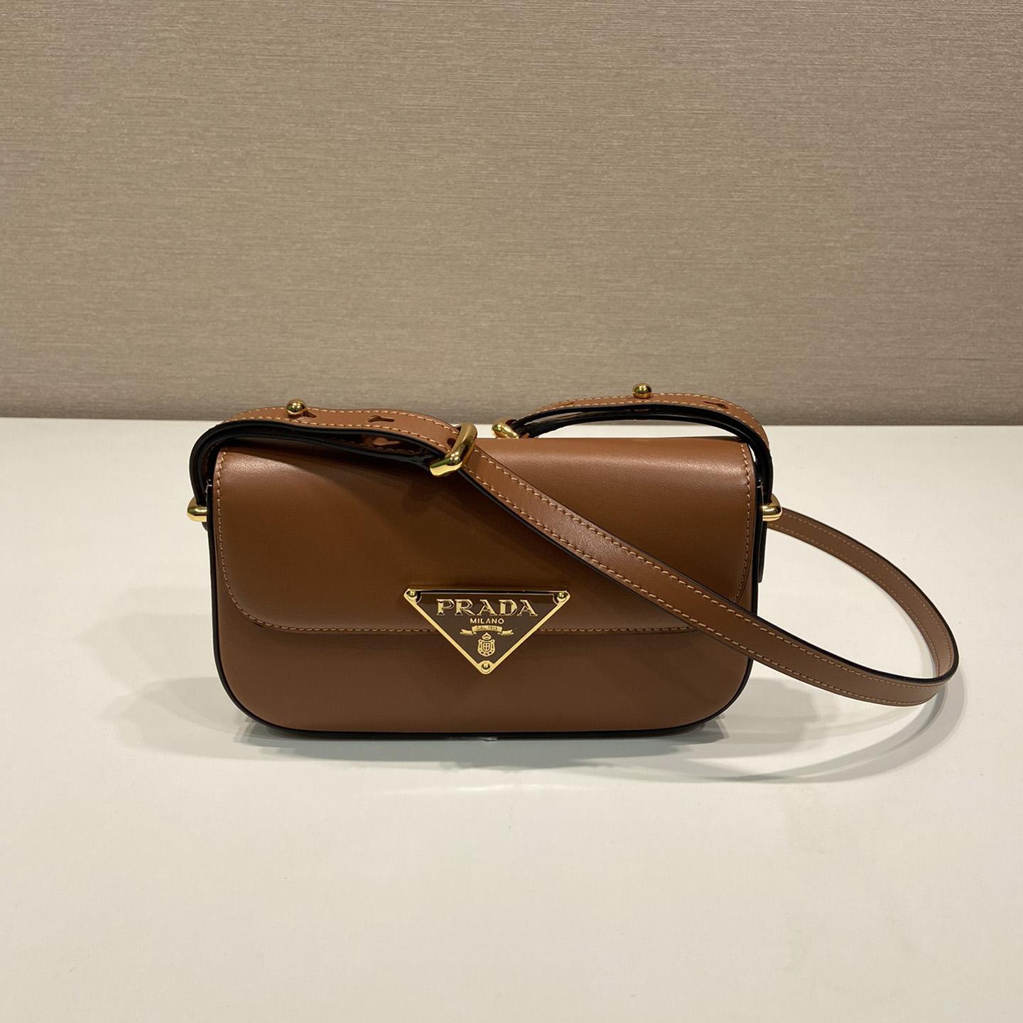 Prada Leather Shoulder Bag - DesignerGu