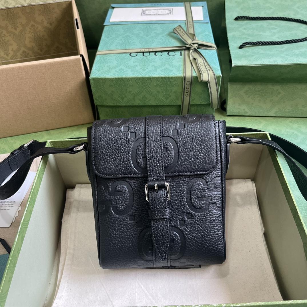 Gucci Jumbo GG Small Messenger Bag  (14.5x 18.5x 4.5cm) - DesignerGu