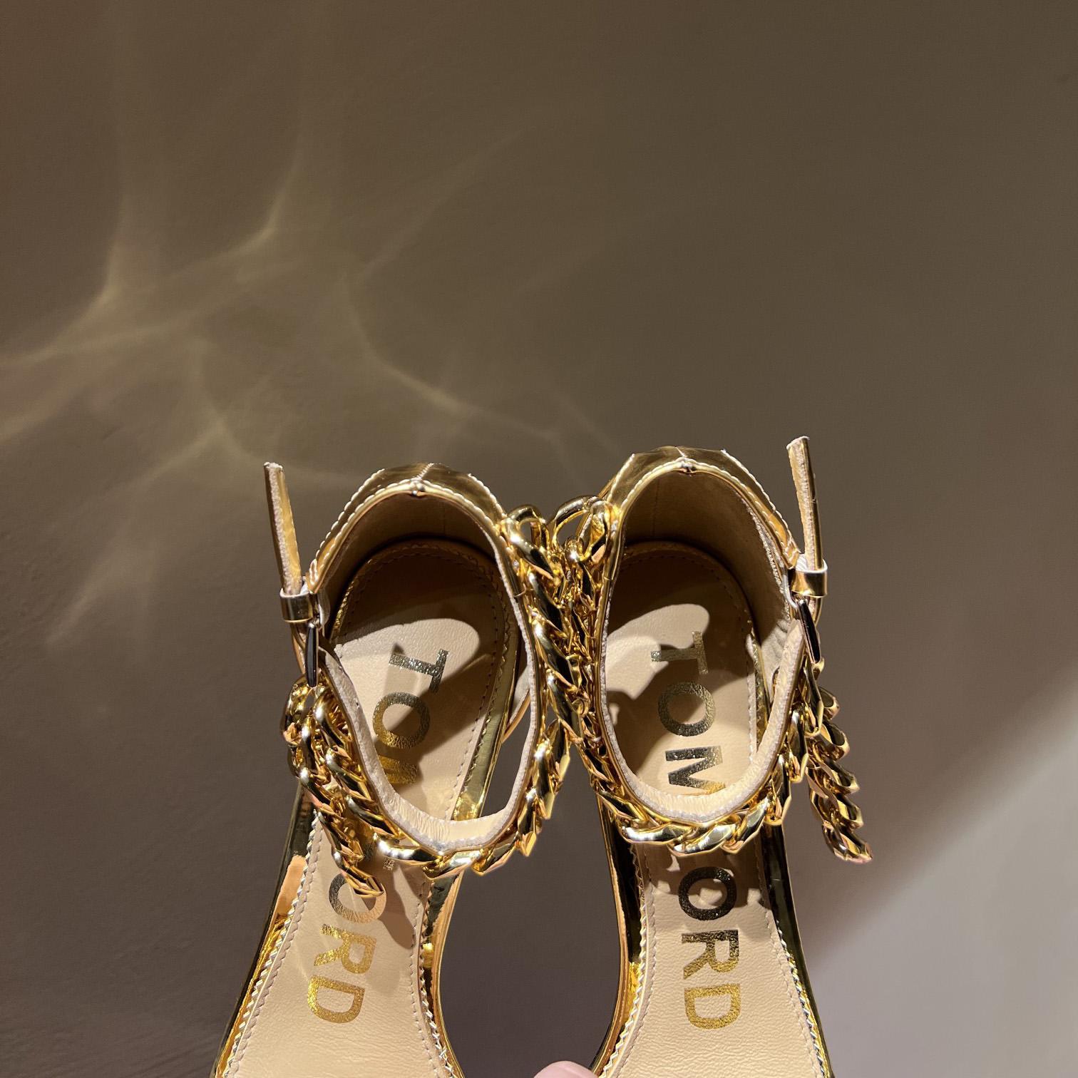 Tom Ford 105mm Leather Sandals - 