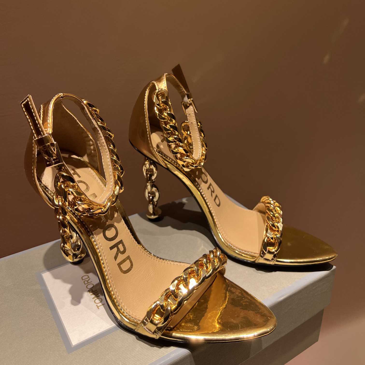 Tom Ford 105mm Leather Sandals - 