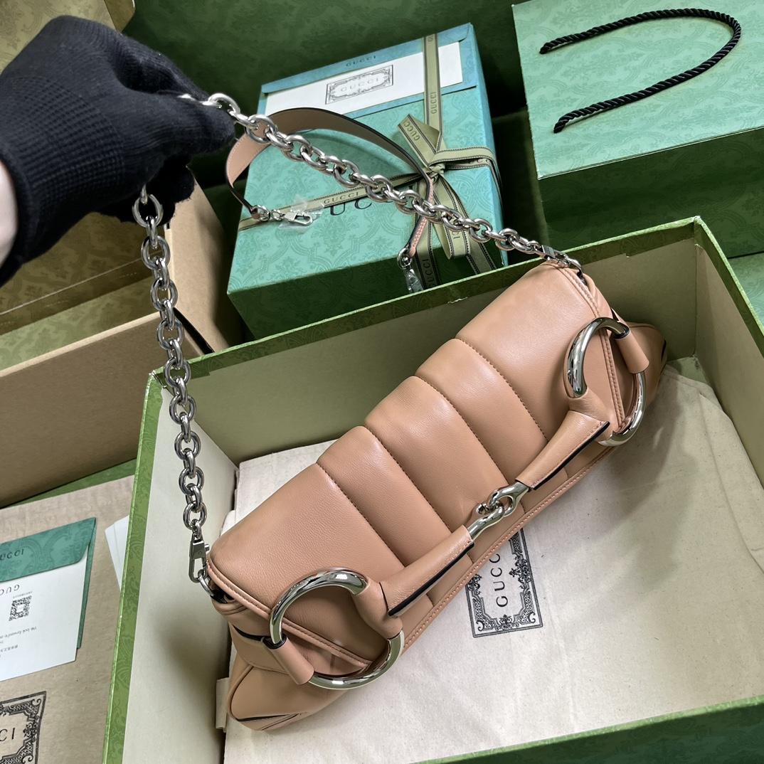 Gucci Horsebit Chain Medium Shoulder Bag (38x 15x 16cm) - 