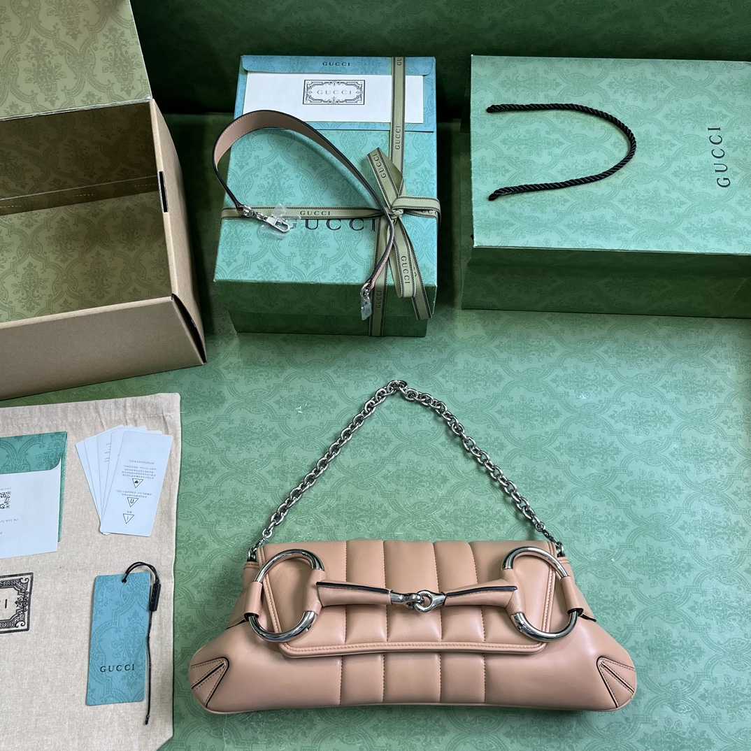Gucci Horsebit Chain Medium Shoulder Bag (38x 15x 16cm) - 