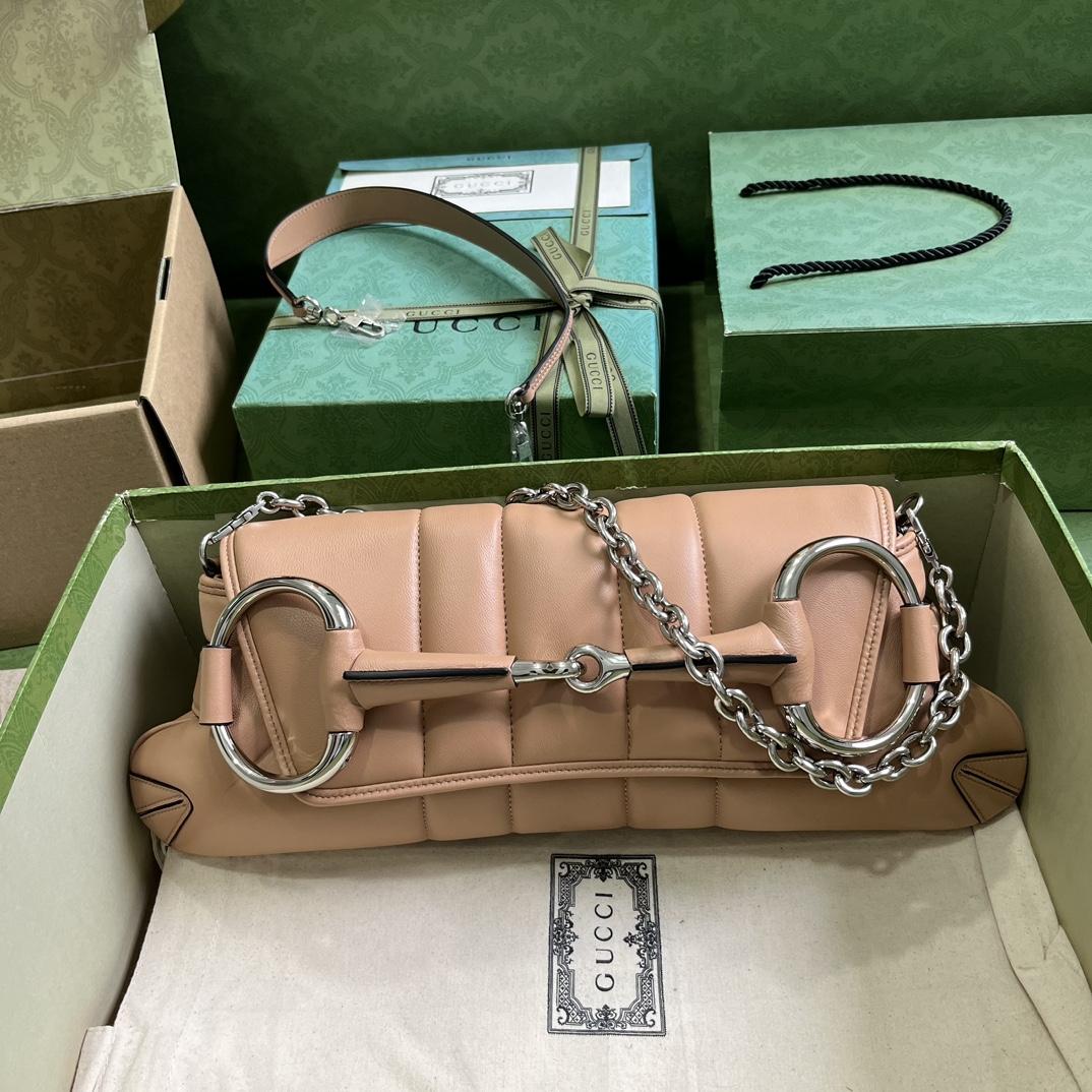 Gucci Horsebit Chain Medium Shoulder Bag (38x 15x 16cm) - DesignerGu