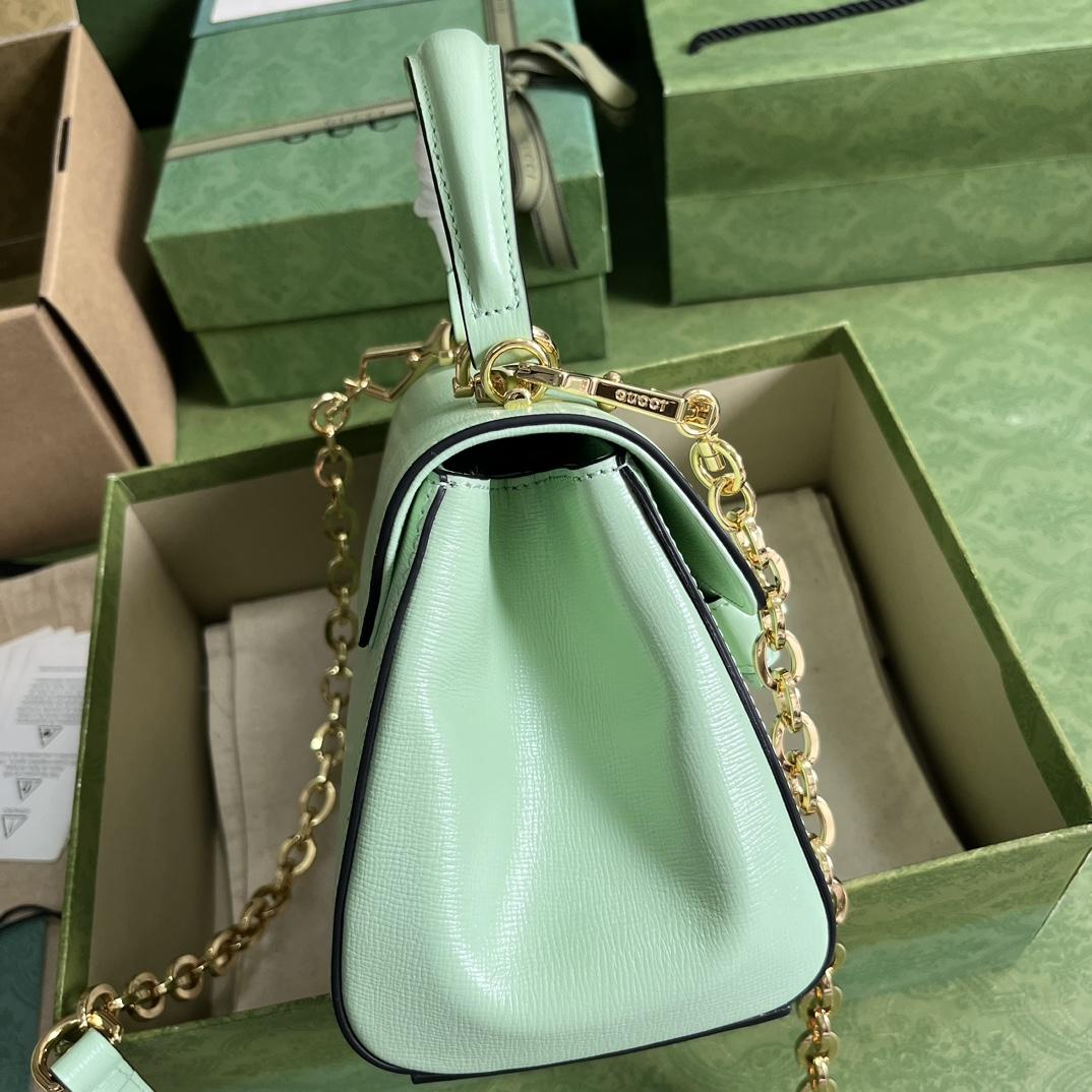 Gucci Horsebit 1955 Mini Top Handle Bag(22x16x10.5cm) - 