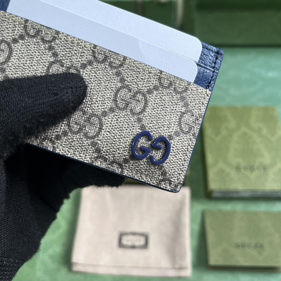 Gucci Card Case With GG Detail - 