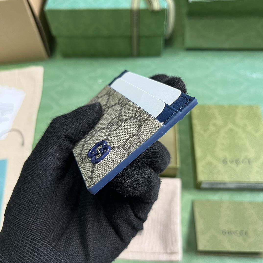 Gucci Card Case With GG Detail - 