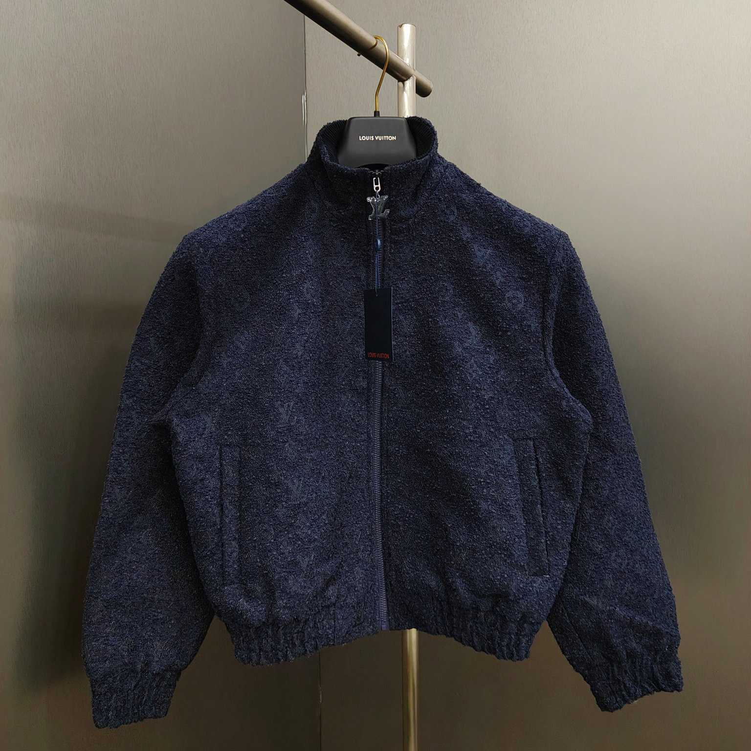 Louis Vuitton Monogram Wool Bouclette Zipped Blouson - DesignerGu