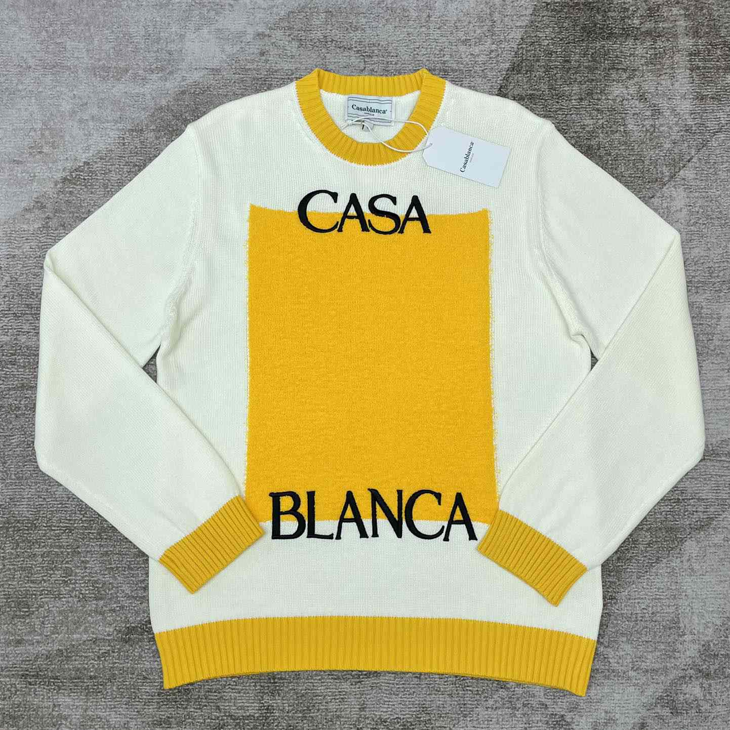 Casablanca Cotton Sweater With Logo - DesignerGu